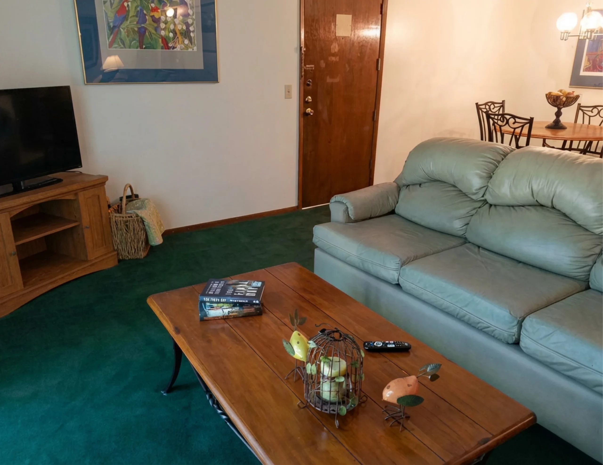 Comfortable apartment living room at Walnut Gardens Apartments