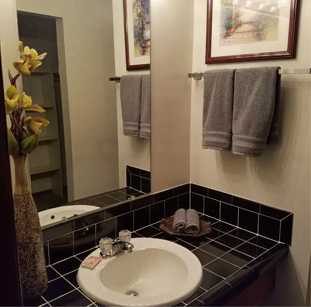 Apartment bathroom interior at Walnut Gardens Apartments
